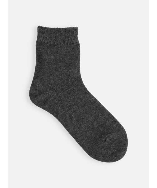 WOOL混アンゴラ無地ショートソックス