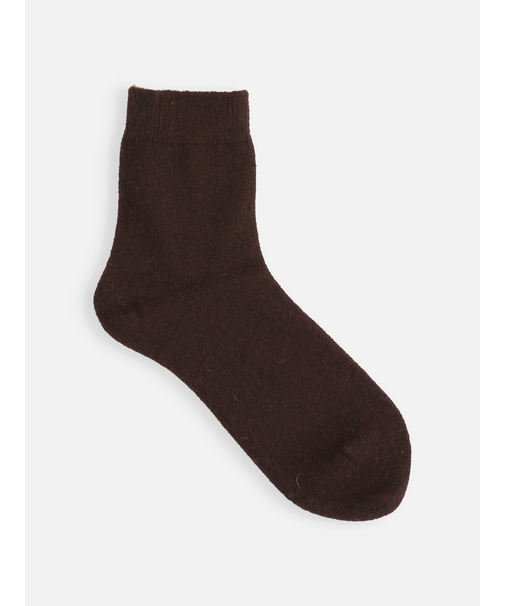 WOOL混アンゴラ無地ショートソックス