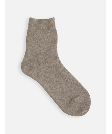 WOOL混アンゴラ無地ショートソックス