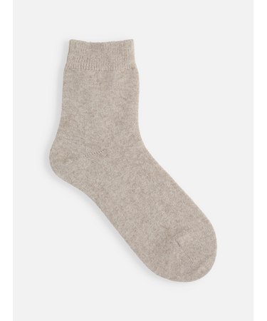 WOOL混アンゴラ無地ショートソックス