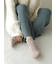 引き揃えパイル起毛ルームソックス