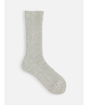 毛混アンゴラ1×1リブハイカットソックス