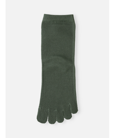 コットン五本指ショートソックス