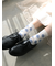 カットソービッグドット柄ショートソックス