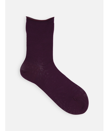 【定番】綿混ロールショートソックス