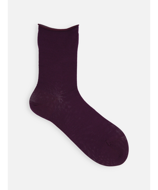 【定番】綿混ロールショートソックス