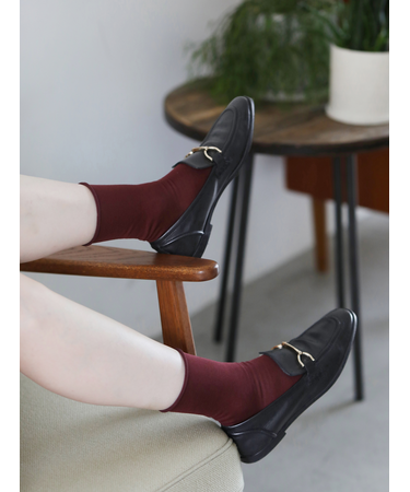 【定番】綿混ロールショートソックス