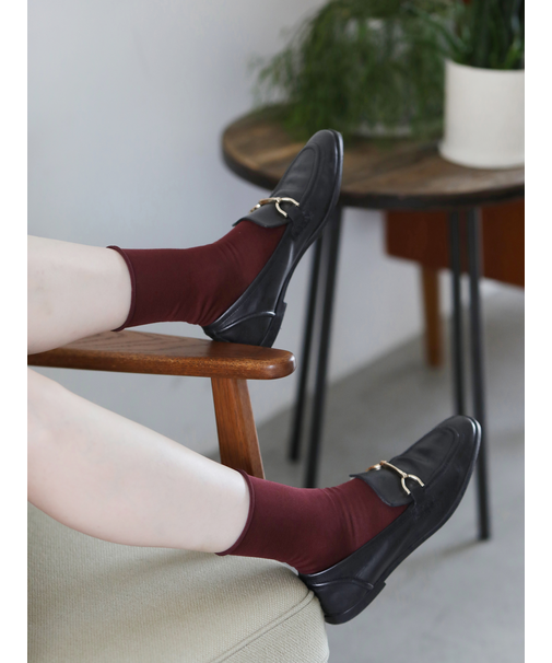 【定番】綿混ロールショートソックス