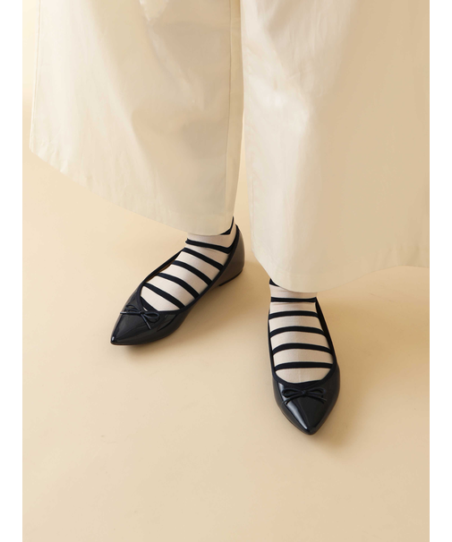 カットソーボーダーソックス