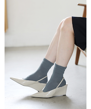 レーヨンシルクのふわふわショートソックス