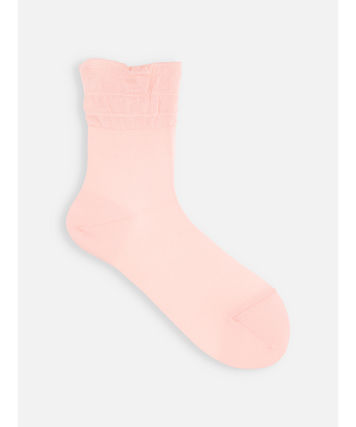 レーヨンシルクのふわふわショートソックス