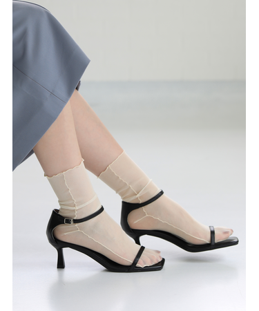 縫製ネットチュールソックス