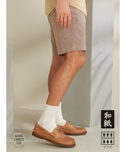 【Tabio MEN】和紙梨地ショート丈ソックス