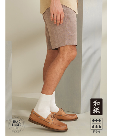 【Tabio MEN】和紙梨地ショート丈ソックス