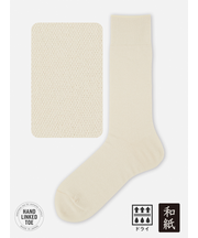 【Tabio MEN】和紙梨地レギュラー丈ソックス