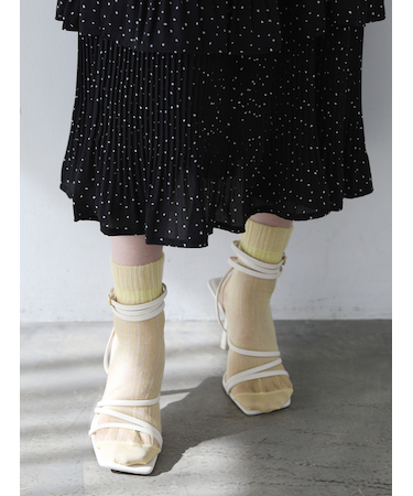 クレープショートソックス