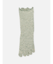 杢カラフルネップ五本指ショートソックス