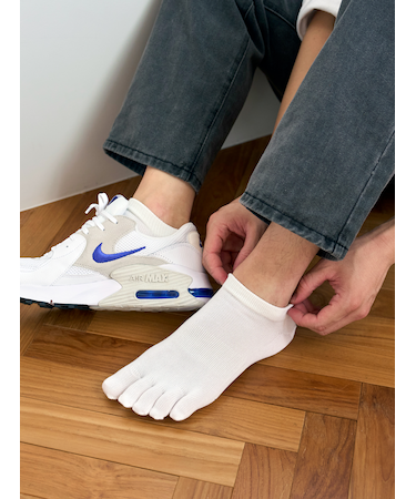 【Tabio MEN】デオセル/五本指スニーカー丈ソックス