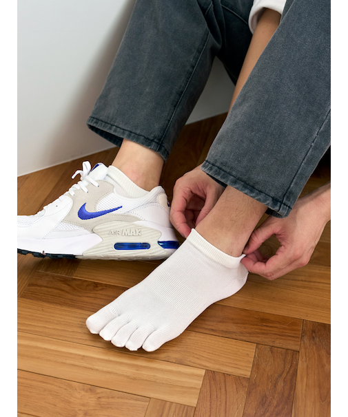 【Tabio MEN】デオセル/五本指スニーカー丈ソックス