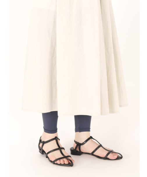 【冷感】縫製レギンス10分丈