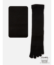 【Tabio MEN】デオセル/ゆったり五本指クルー丈ソックス