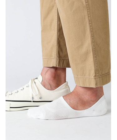 【Tabio MEN】GOODFOOT/COOL MESH 脱げにくいカバーソックス