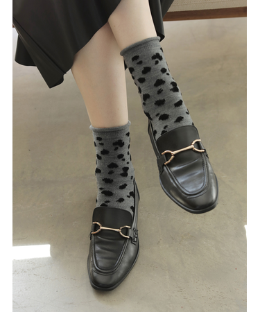 ダルメシアン柄ショートソックス