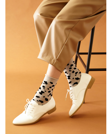 ダルメシアン柄ショートソックス