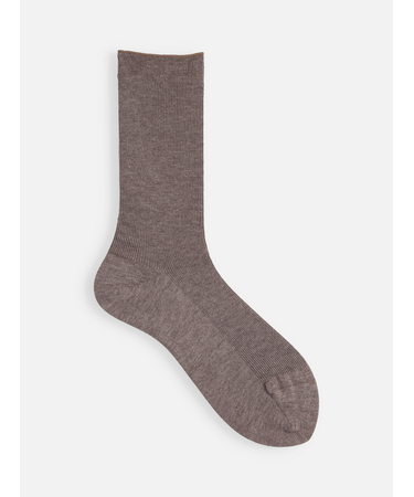 綿ウール1×1リブソックス