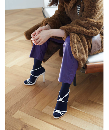 綿ウール1×1リブソックス