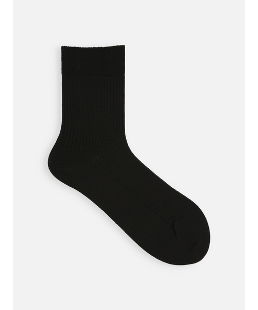 高級ウールアンチピリング3×1リブソックス