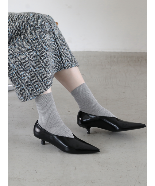 高級ウールアンチピリング3×1リブソックス