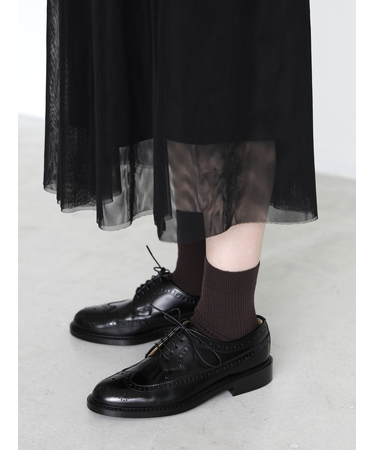 高級ウールアンチピリング3×1リブソックス