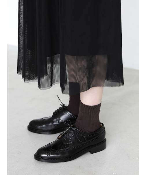 高級ウールアンチピリング3×1リブソックス