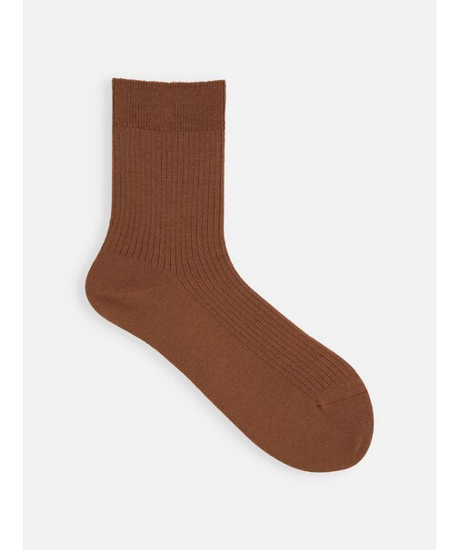 高級ウールアンチピリング3×1リブソックス