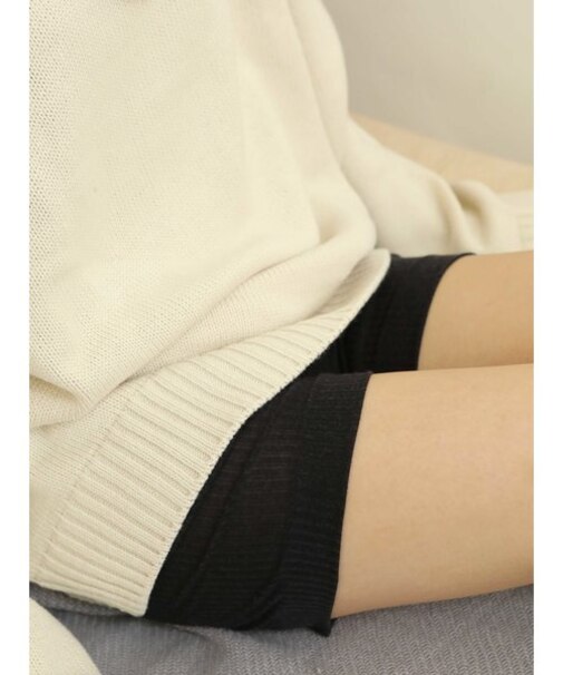 ウールインナーリブレギンス3分丈