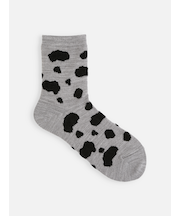 モール牛柄ショートソックス