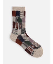 パッチワーク柄ソックス