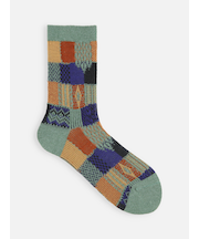 パッチワーク柄ソックス