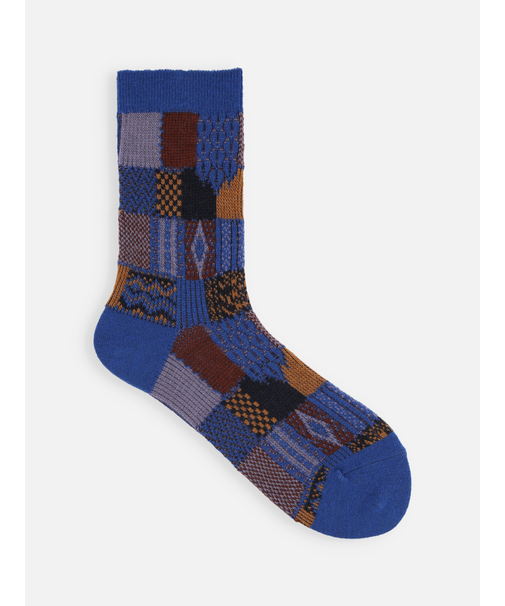 パッチワーク柄ソックス