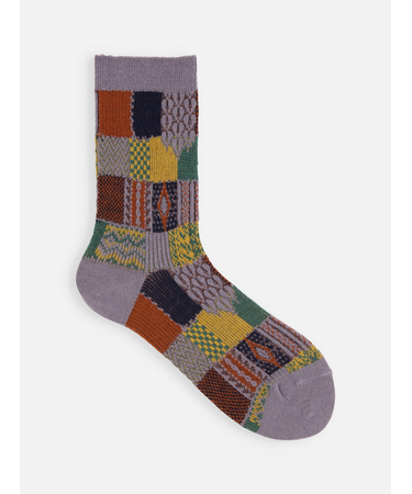 パッチワーク柄ソックス