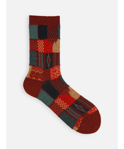 パッチワーク柄ソックス