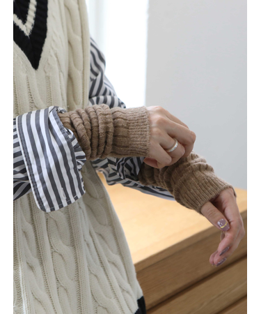 あったかウールのロングレッグウォーマー