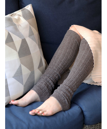 あったかウールのロングレッグウォーマー