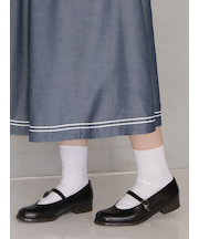 【WEB限定】薄手6×2リブショートソックス