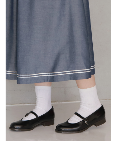 【WEB限定】薄手6×2リブショートソックス