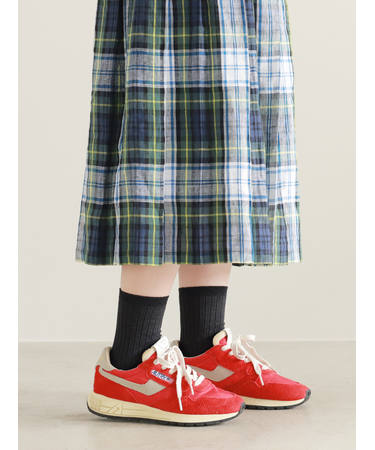 【WEB限定】薄手6×2リブショートソックス