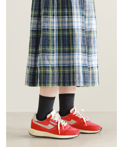 【WEB限定】薄手6×2リブショートソックス