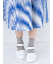 【WEB限定】薄手6×2リブショートソックス