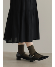 【WEB限定】薄手6×2リブショートソックス